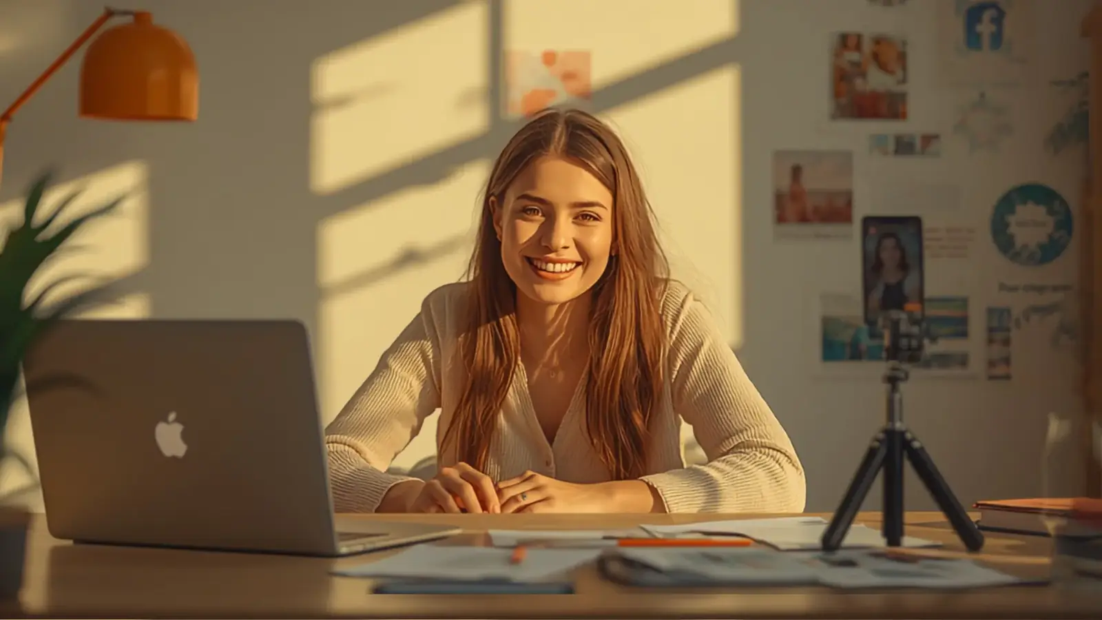 Community manager creating content