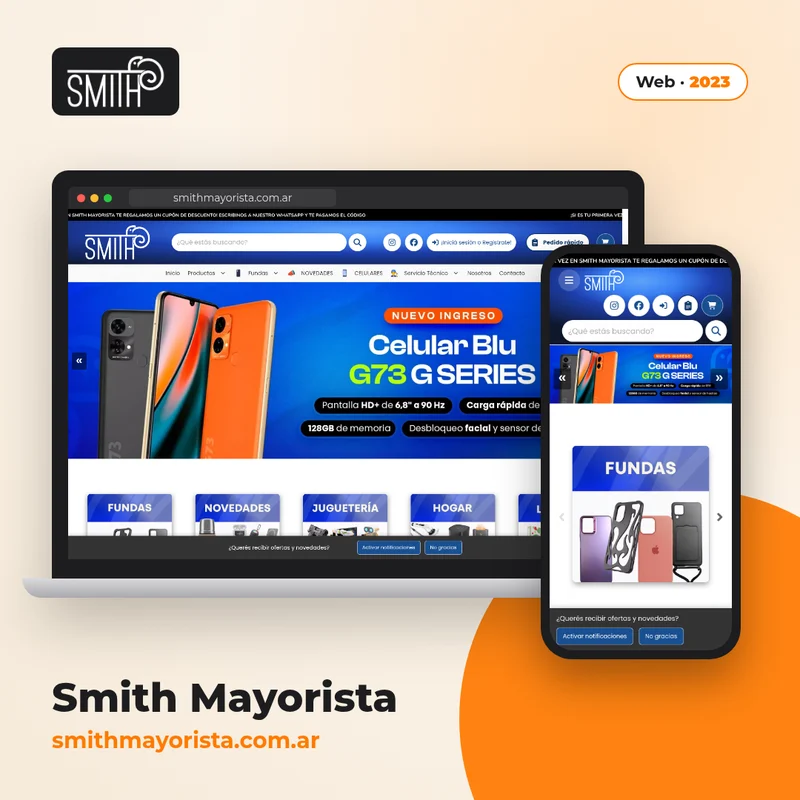Smith Mayorista: Sitio web